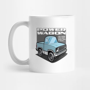 Light Blue - Power Wagon (White Base) Mug